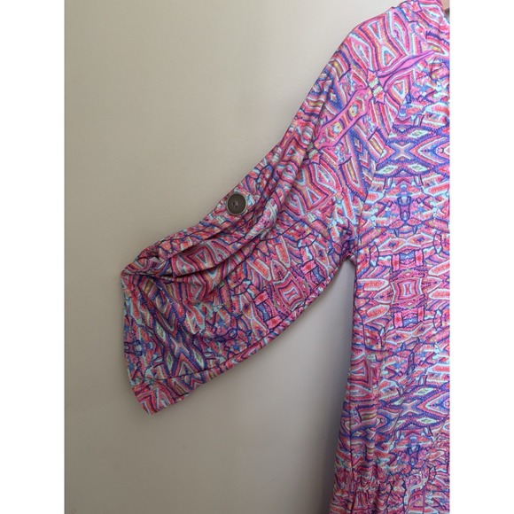 Nanette Lepore Swim Cover Up Tunic Dress Women's Small Multicolor Geometric - Picture 4 of 8